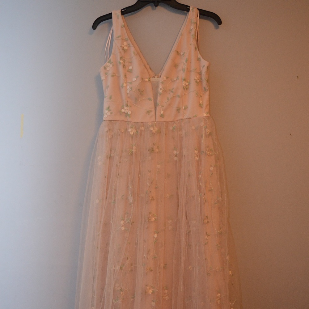 Light Pink with Floral Pattern